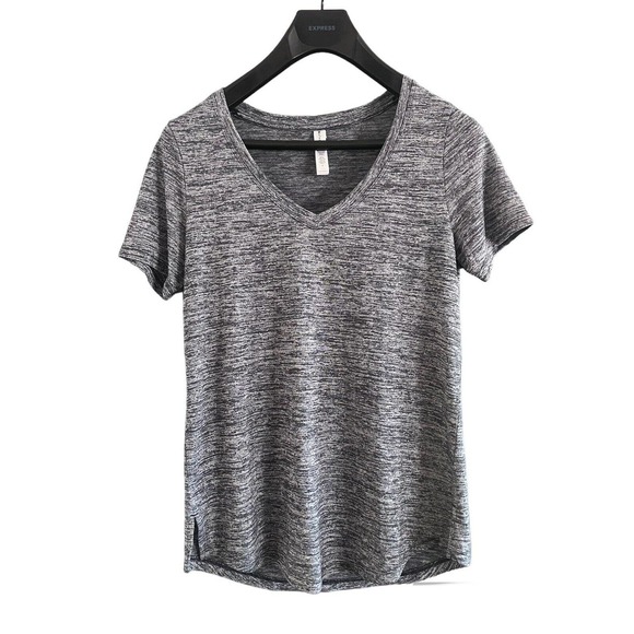 Athleta Tops - Athleta Breezy Scoop V Neck Tee Shirt Heather Gray Women’s Sz Medium